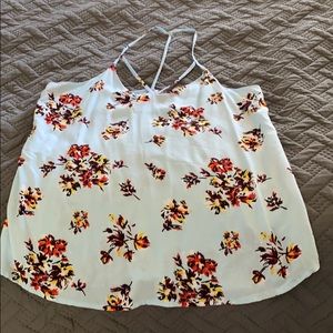 Small floral tank top.